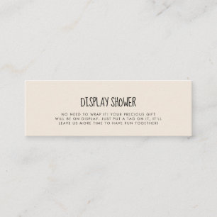 Visite Mini Jolie carte de douche Display moderne insert