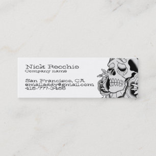 Visite Mini Jour du crâne mort, carte de contact