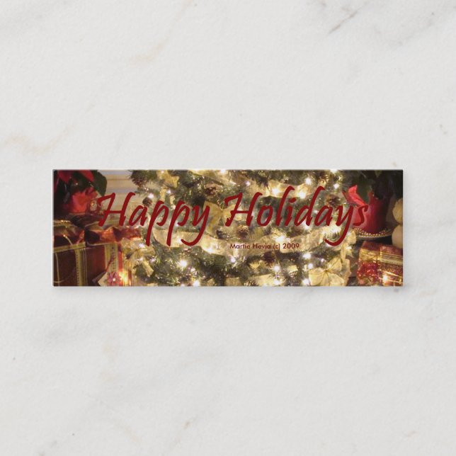 Visite Mini Joyeuses fêtes - Carte de profil (Devant)