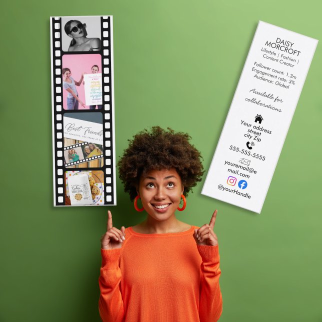 Visite Mini Kit média d'influenceur Modèle de carte à bande de (Créateur téléchargé)