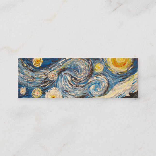 Visite Mini La nuit étoilée Van Gogh peignent la carte de (Devant)