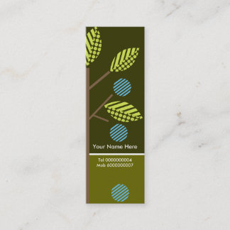 Visite Mini Les Arbres Et Leurs Fruits Carte de visite-Skinny