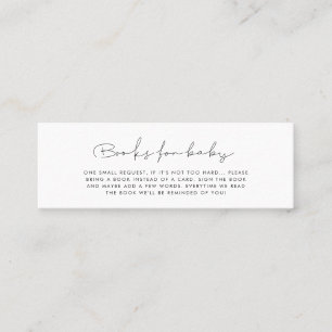 Visite Mini Livres minimalistes manuscrits pour carte de deman