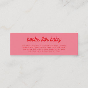 Visite Mini Livres vintages Pink Retro pour bébé carte de dema