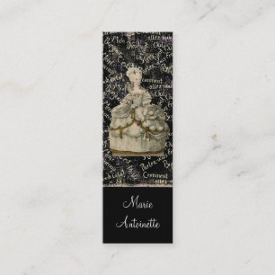 Visite Mini Marie Antoinette Robe Extravagante ~ Carte de visi