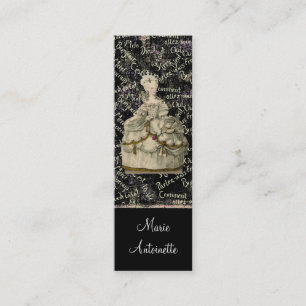Visite Mini Marie Antoinette Robe Extravagante ~ Carte de visi