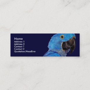 Visite Mini Modèle de carte de profil - ara de jacinthe