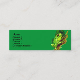 Visite Mini Modèle de carte de profil - grenouille