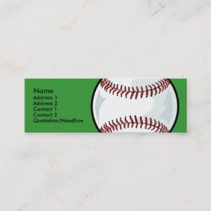 Visite Mini Modèle maigre de carte de profil - base-ball