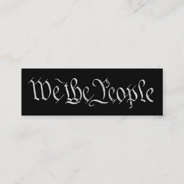 Visite Mini Nous la carte blanche de profil de personnes (Devant)