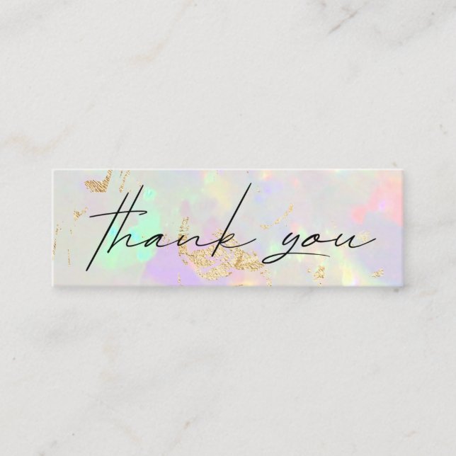 Visite Mini opal carte de réduction merci (Devant)