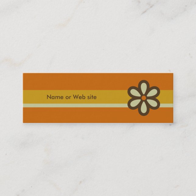 Visite Mini Rétro carte moderne de profil - carte sociale de (Devant)