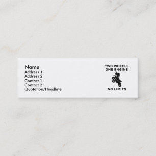 Visite Mini Sans Limites - Carte de Profil de Motocross en Vél