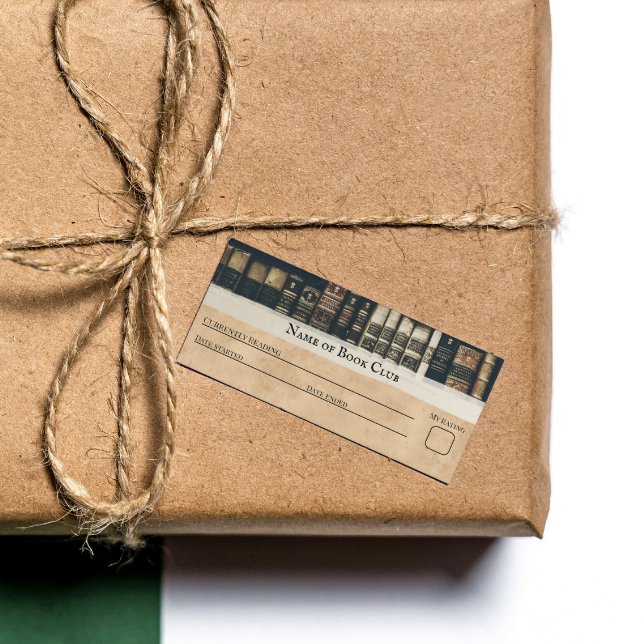 Visite Mini Signet de carte vintage Book Club (Créateur téléchargé)