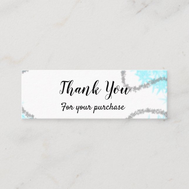 Visite Mini simple carte de remerciements d'entreprise de styl (Devant)