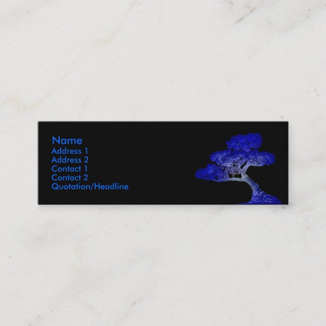 Visite Mini Soong Su - Carte de profil Bonsai (Devant)