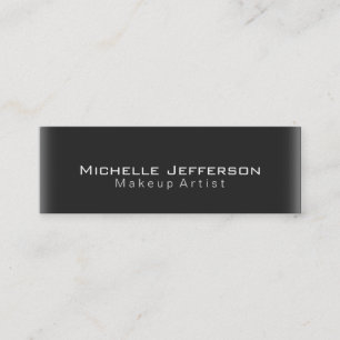 Visite Mini Style maquillage mince Artiste Script Carte de vis