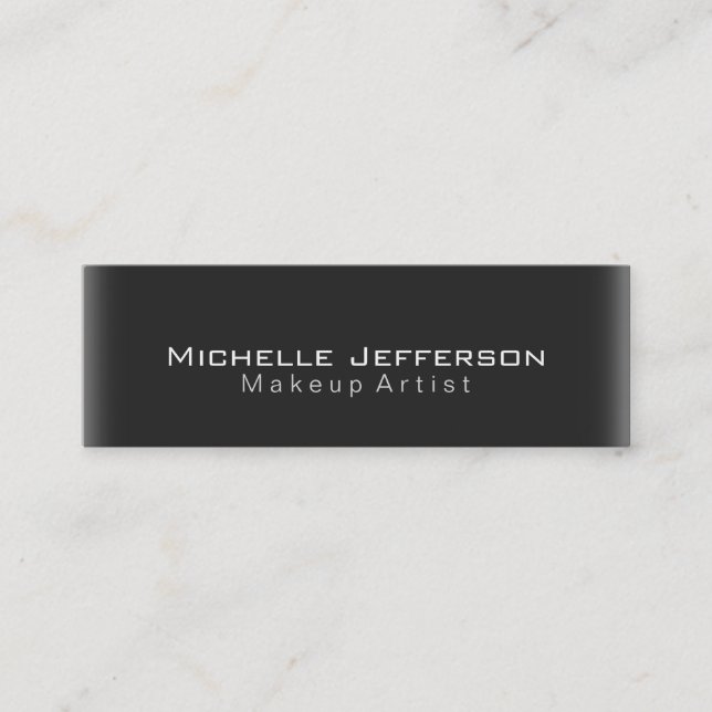 Visite Mini Style maquillage mince Artiste Script Carte de vis (Devant)