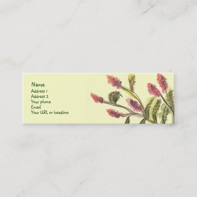 Visite Mini Toute la bonne carte de fleurs (Devant)