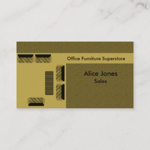 Visite Mobilier de bureau Carte de visite, Beige