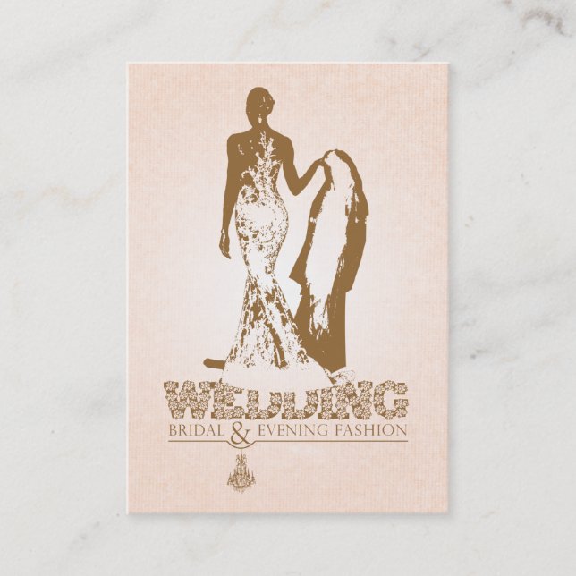 Visite Mode mariage de mariage et de soirée - Carte de vi (Devant)