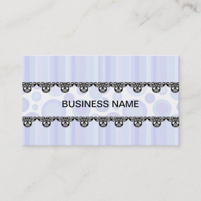 VISITE MODÈLE DE CARTE D'AFFAIRES BLEUE DESIGNER (Devant)