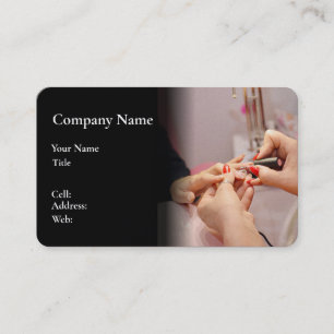 VISITE MODÈLE DE CARTE D'AFFAIRES POUR NAILS