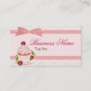 Visite Modèle de carte d'affaires Sweet Cupcake