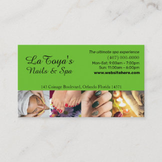 Visite Modèle de carte de fidélité Salon/Spa/Nails