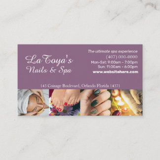 Visite Modèle de carte de fidélité Salon/Spa/Nails