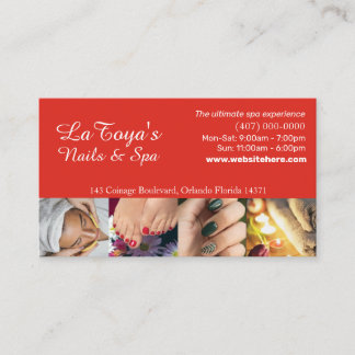 Visite Modèle de carte de fidélité Salon/Spa/Nails