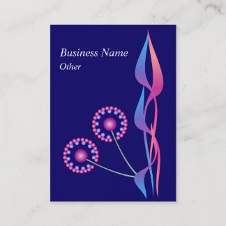 Visite Modèle de carte de profil d'affaires de fleurs