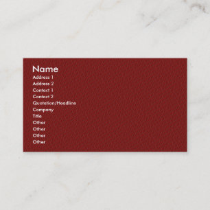 Visite Modèle de carte de profil - rouge texturisé