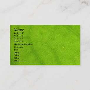 Visite Modèle de carte de profil - texture verte de