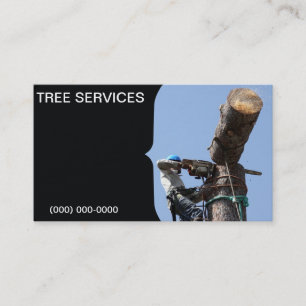 Visite Modèle de carte d'entreprise de services d'arbre