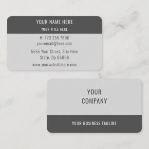 Visite Modèle de carte professionnelle élégante personnal