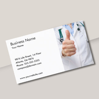Visite Modèle de carte professionnelle Photo Doctor
