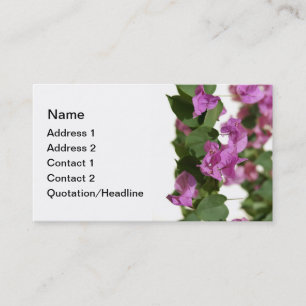 Visite Modèles de carte d'affaires Bougainvillea
