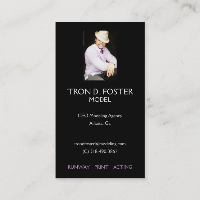 Visite Modélisation de la carte de profil (Devant)