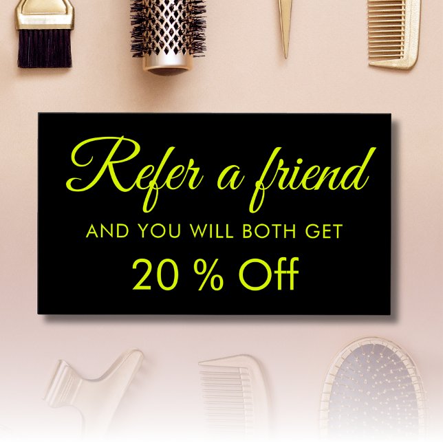 Visite Moderne Élégant Simple Chartreuse Cartes de référe (Créateur téléchargé)