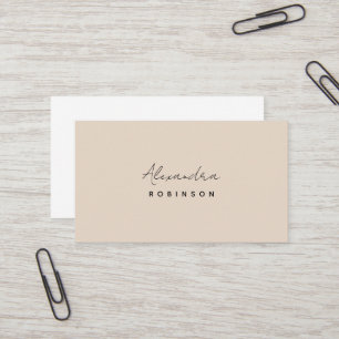 Visite Monogram Pastel Minimaliste Feminine Carte de visi