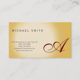 Visite Monogramme Moderne Simple Consultant Carte de visi