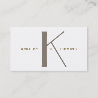 Visite Monogramme Personnalisé Arts Graphiques Carte de v