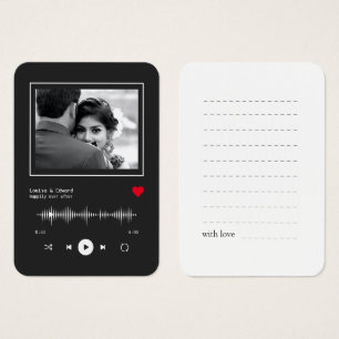Visite Music Player Mariage Livre d'invité/ Cartes de sig