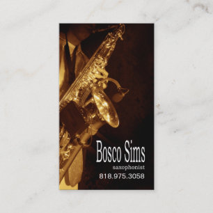 Visite Musicien de saxophoniste pour la carte d'industrie