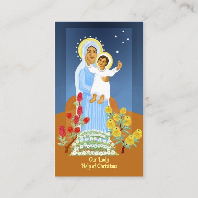 Visite Notre Dame Aide des chrétiens carte de prière (Devant)