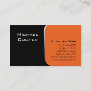 Visite Orange professionnelle d'ordinateur de carte de