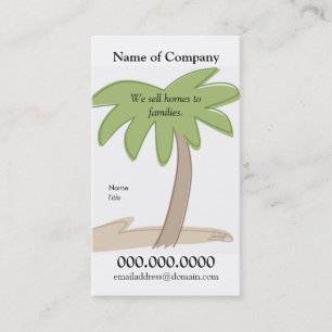 Visite Palm Tree - Modèle de carte