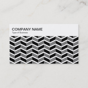 Visite Panneau supérieur - Motif Chevron - Carte de visit