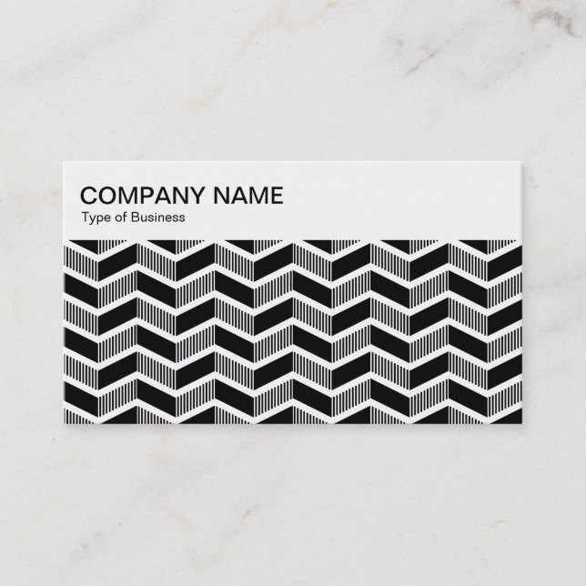 Visite Panneau supérieur - Motif Chevron - Carte de visit (Devant)